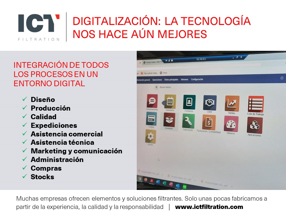 Digitalización de procesos | ICT Filtration