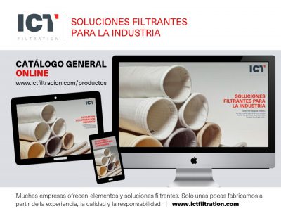 Catálogo general online de soluciones filtrantes ICT FILTRATION