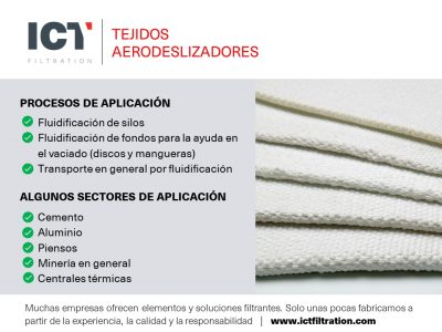 Tejidos aerodeslizadores | ICT FILTRACION