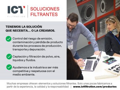 Catálogo ICT FILTRATION con soluciones filtrantes para la industria